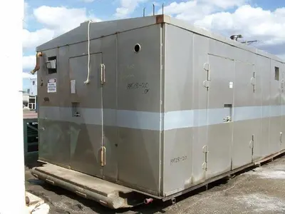 USED EMSCO D-300, 4.75-7.25 X 14 DUPLEX MUD PUMP PACKAGE