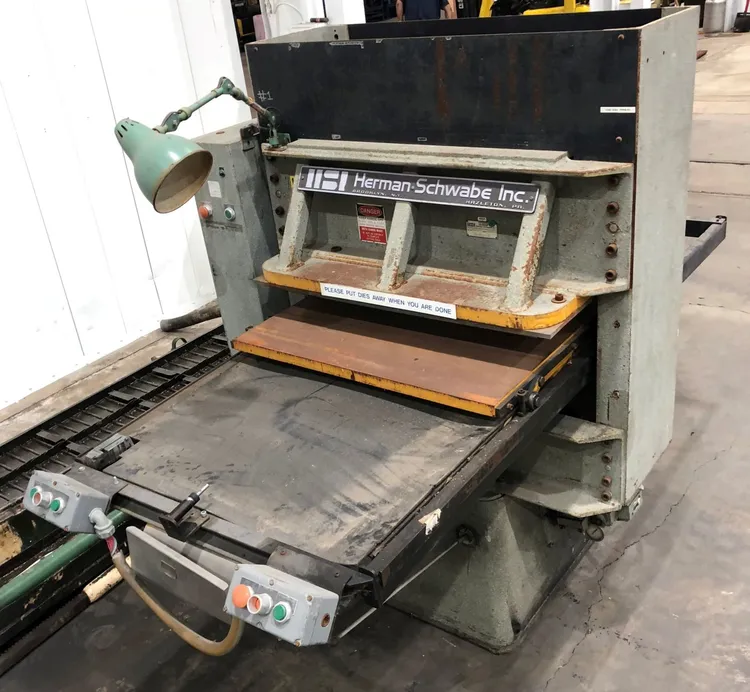 Used HERMAN SCHWABE HERMAN SCHWABE DG PRESS Die Cutting Presses Michigan US | Alma Machinery #899838