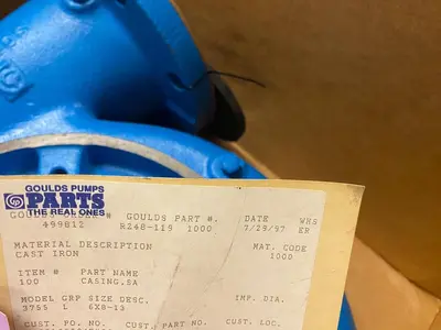 New | in-Stock GOULDS R248-119-1000 Pump Parts Ohio US | Surplus Asset Holdings #1226206
