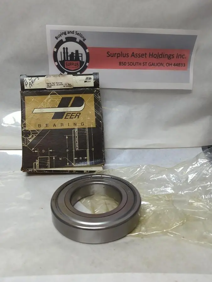 New | in-Stock PEER 6214-ZZ-C3 Bearings | Surplus Asset Holdings #1202989