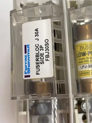 Used FERRAZ SHAWMUT FERRAZ SHAWMUT FUSERBLOC J 30A SIDE 3P FBJ30SO Misc Electrical & Power Parts | ND Industrial Surplus #1214219