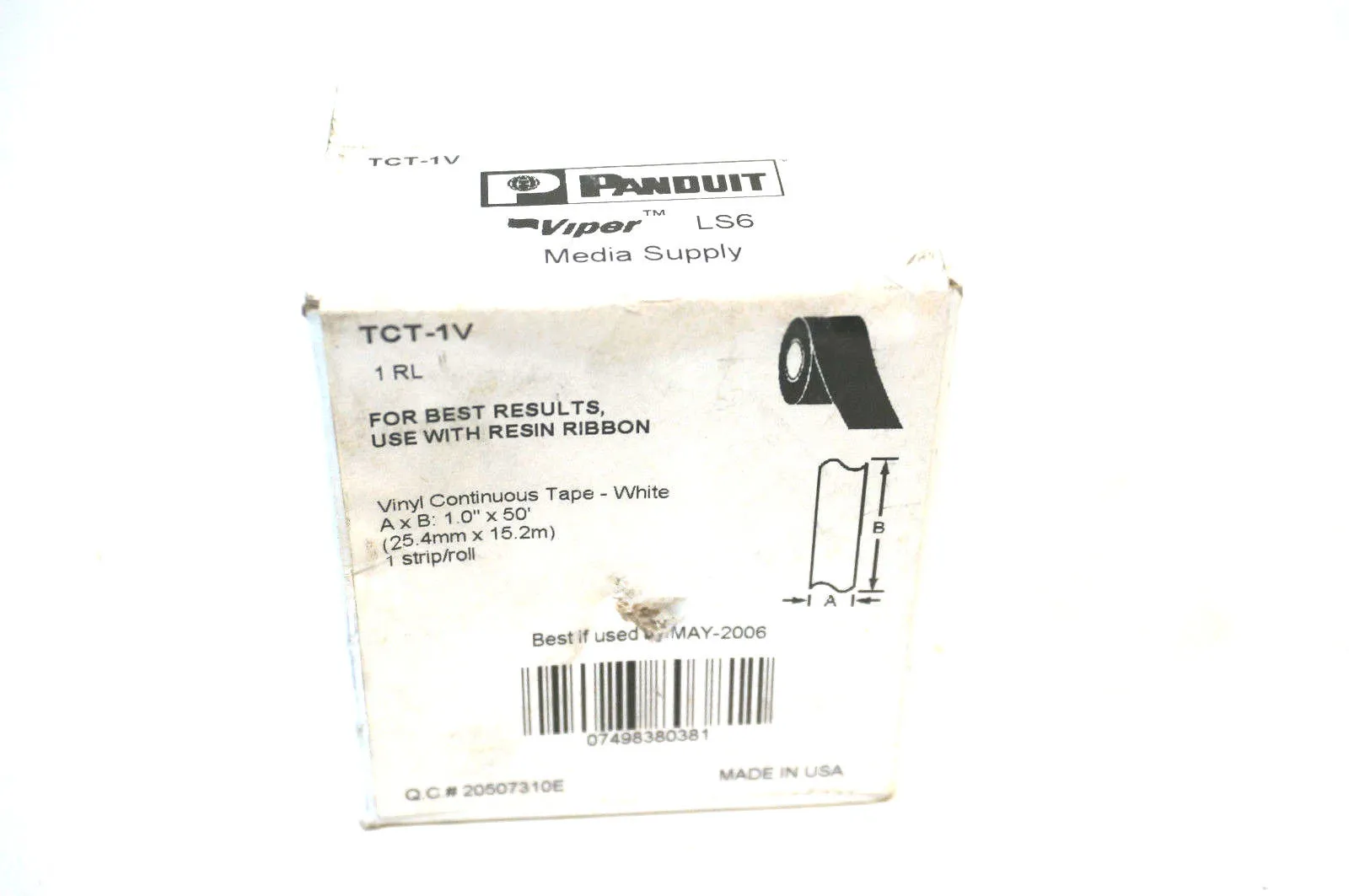 NEW PANDUIT TCT-1V TAPE TCT1V