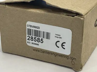 New | in-Stock Banner Engineering Momentary Action Optical Touch Button w/Black F.C. 28585 Photoelectric Sensors Michigan US | Maverick Industrial Sales #1402475