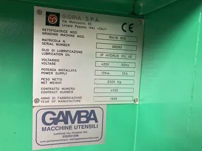 Used GIORIA RH/N 600 Universal Cylindrical Grinders IT | Gamba Macchine Srl #1281205