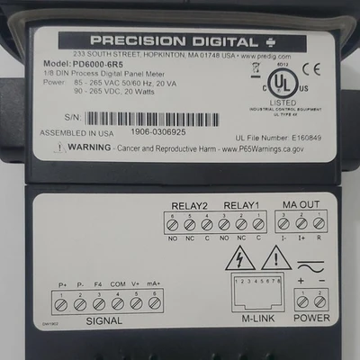 NEW PRECISION DIGITAL PD6000-6R5