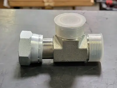 1" Threaded Run Tee -16 JIC