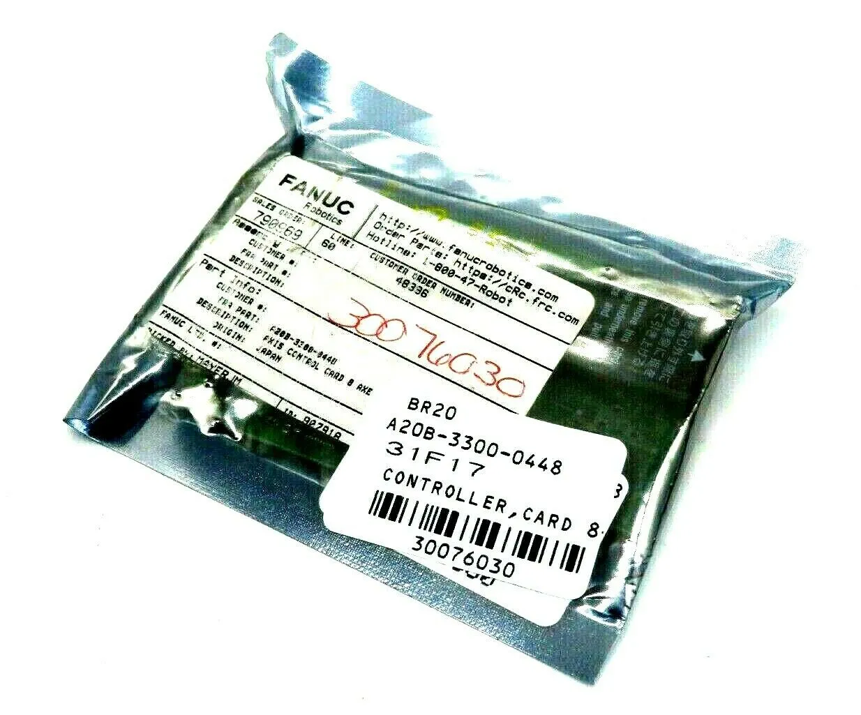 NEW FANUC ROBOTICS A20B-3300-0448 AXIS CONTROL CARD A20B33000448