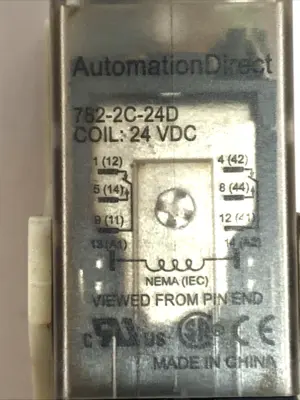 Used AutomationDirect Ice Cube Relay 24VDC 15A w/ Socket 782-2C-SKT Relays & Switches Michigan US | Maverick Industrial Sales #1397774