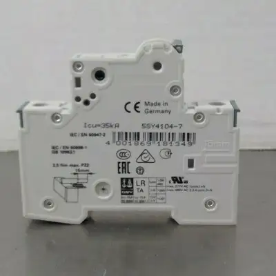 SIEMENS 5SY41 MCB C4 CIRCUIT BREAKER / 5SY4104-7 / ~230-400V 4E-5
