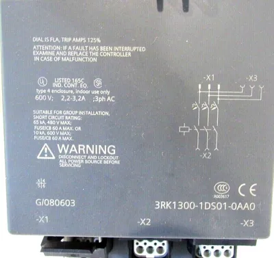 NEW SIEMENS 3RK1300-1DS01-0AA0 MOTOR STARTER 3RK13001DS010AA0