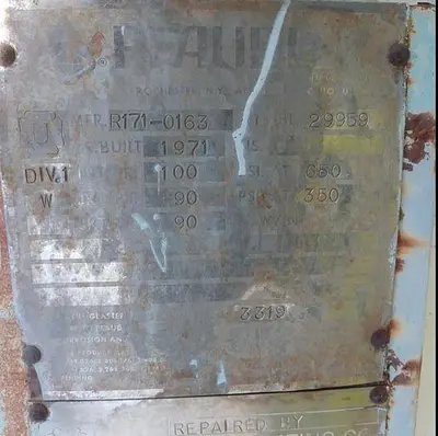 Reactor, 1,000 Gallon, Glass Lined, 100 PSI, Jkt, Pfaudler, #S731152