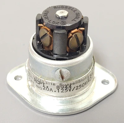 🔥 RUSELLSTOLL FEEDRAIL 8944, Receptacle Socket 4 Prong F13104C Plug Core Van
