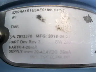 USED Rosemount 5302 HA1S1E5AE01800RCE5
