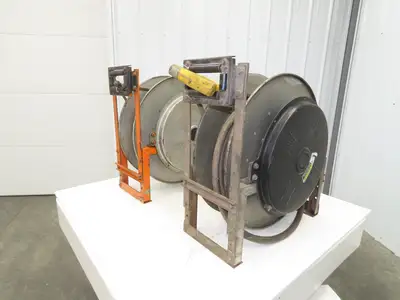 Hannay Reels 818-25-26B TR Retractable Industrial Water Hose Reel 1/2" Lot Of 2