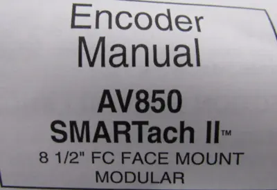 NEW AVTRON AV850 SMARTACH II 8-1/2" FACE MOUNT AV58YP004 AV850CBF8Y8YP004