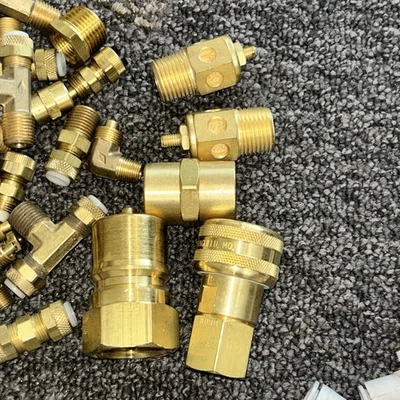 Extra Large Assorted Lot of Connectors Various Elbows,Tees,Straight,etc
