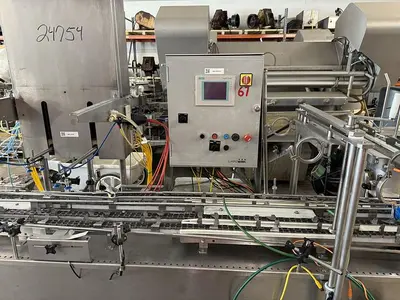 USED CONTROL GMC CUP, TUB AND TRAY FILLING AND LIDDING LINE FDS1500