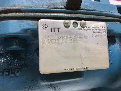 ITT Dia-Flo 2-2833-SS-902 Straight Way Diaphragm Valve