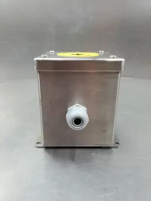 USED Hoffman E1PBGXSS Push Button Enclosure, 1 Hole, 304 Stainless Steel