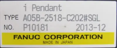NEW FANUC A05B-2518-C202#SGL TEACH PENDANT GLS1 A05B2518C202SGL