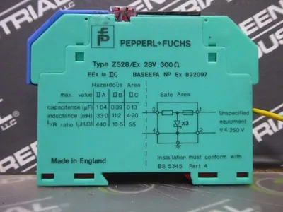 Pepperl+Fuchs Z528/Ex Zener Barrier 28V 300OHM Used