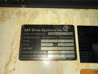 Used SAF DRIVE SYSTEMS DISTRIBUTION CABINET Misc Electrical & Power Parts Ontario CA | Aucto #1354877