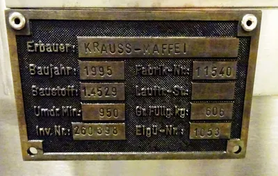 (3) Krauss-Maffei VZO-125/3.2C perforate basket centrifuges, Incoloy 926.