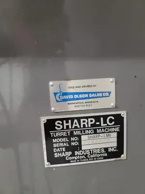 Used SHARP LMV Vertical Mills Minnesota US | Source Machinery Sales #1547965