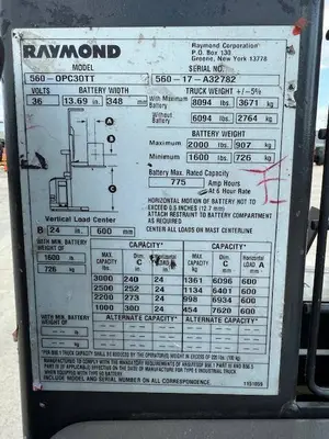 Used RAYMOND 560OPC30TT Misc Forklifts Illinois US | Somerset Equipment Sales #1542927