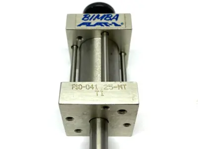 FSD-041.25-MT | Bimba  Flat-1 Square Pneumatic Cylinder 3/4" Bore 1.25" Stroke - Used