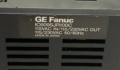 Used GE FANUC IC609SJR100C Programmable Logic Controllers Ohio US | Surplus Asset Holdings #1246999
