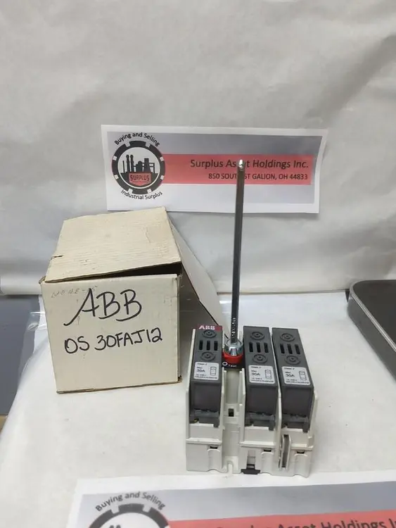 Used ABB 0S 30FAJ12 Miscellaneous Equipment (Electrical & Power) Ohio US | Surplus Asset Holdings #1236334