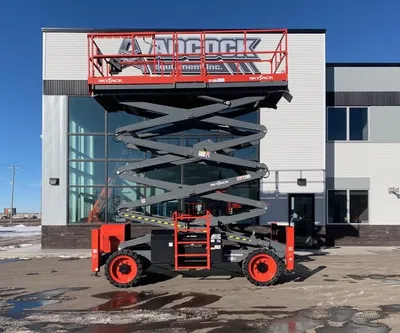 New | in-Stock 2026 SKYJACK SJ9243 RT ROUGH TERRAIN SCISSOR LIFT Scissor Lifters Alberta CA | Adcock Equipment #1417673
