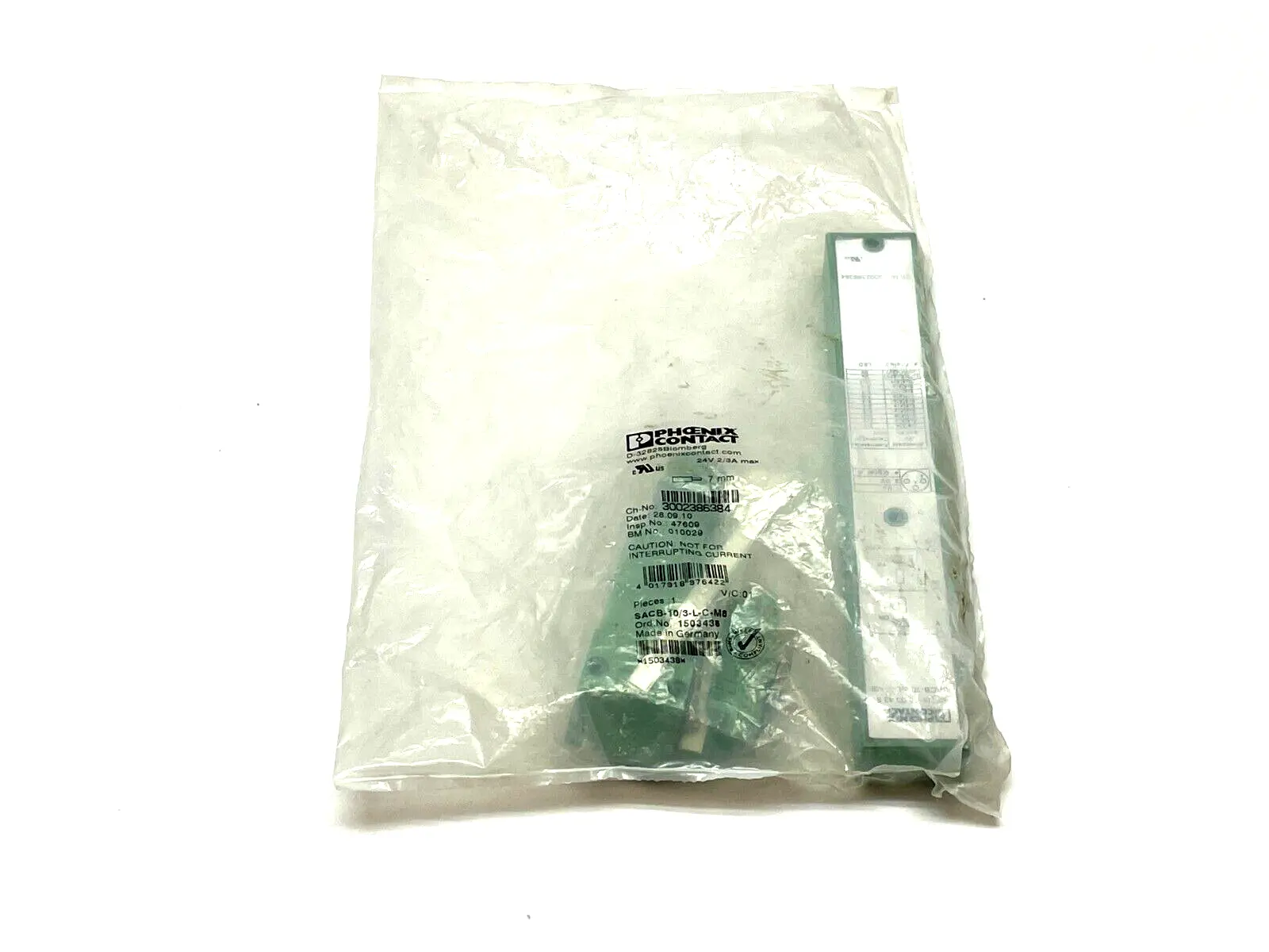 SACB-10/3-L-C-M8 | Phoenix Contact  Distributor Box 10-Port M8 3-Pin 1503438 - New
