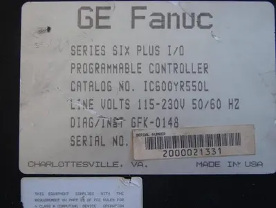USED GE FANUC IC600YR550L