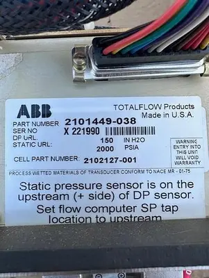 Total Flow Pressure Transducer PN 2101449-038