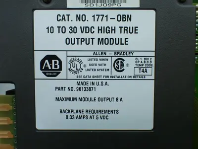 Used ALLENBRADLEY 1771OBN PLC Input & Output Ohio US | HGR 24 #879766