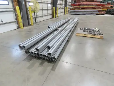 Zimmerman ZRS2 1/2 Ton Overhead Bridge Crane Suspension Rail System 164' Runway