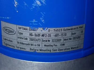USED WITTENSTEIN HG+060FMF2356B11S10