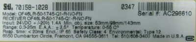NEW STI 70156-1764 LIGHT CURTAIN SET OF4600-50 SERIES 70157-1028 70158-1028 69"