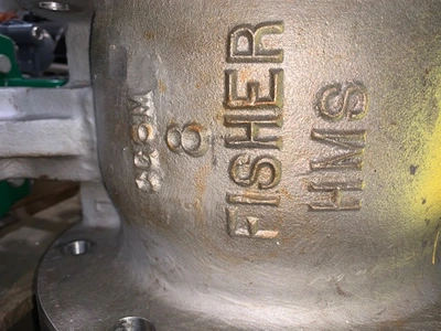 8" -150# Fisher V-Ball Control Valve; Stainless; Rebuilt Condition!