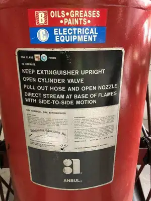 ANSUL K-350-C Red Line mobile Fire Extinguisher 600 psi Class B, C