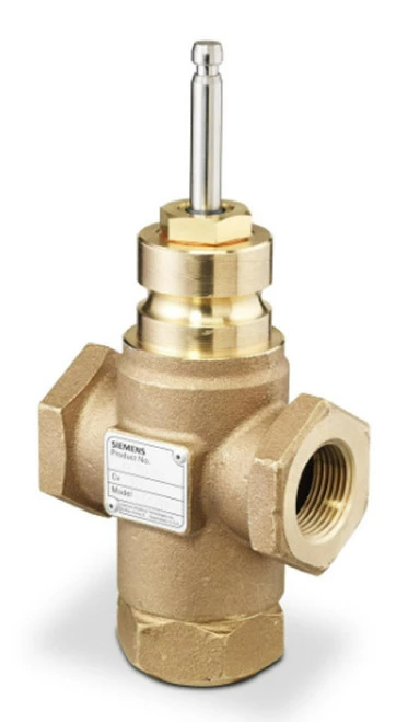Siemens 599-03203 3-Way 1" Flowrite Valve, Cv 10, Bronze Trim, F x F Connection [New]