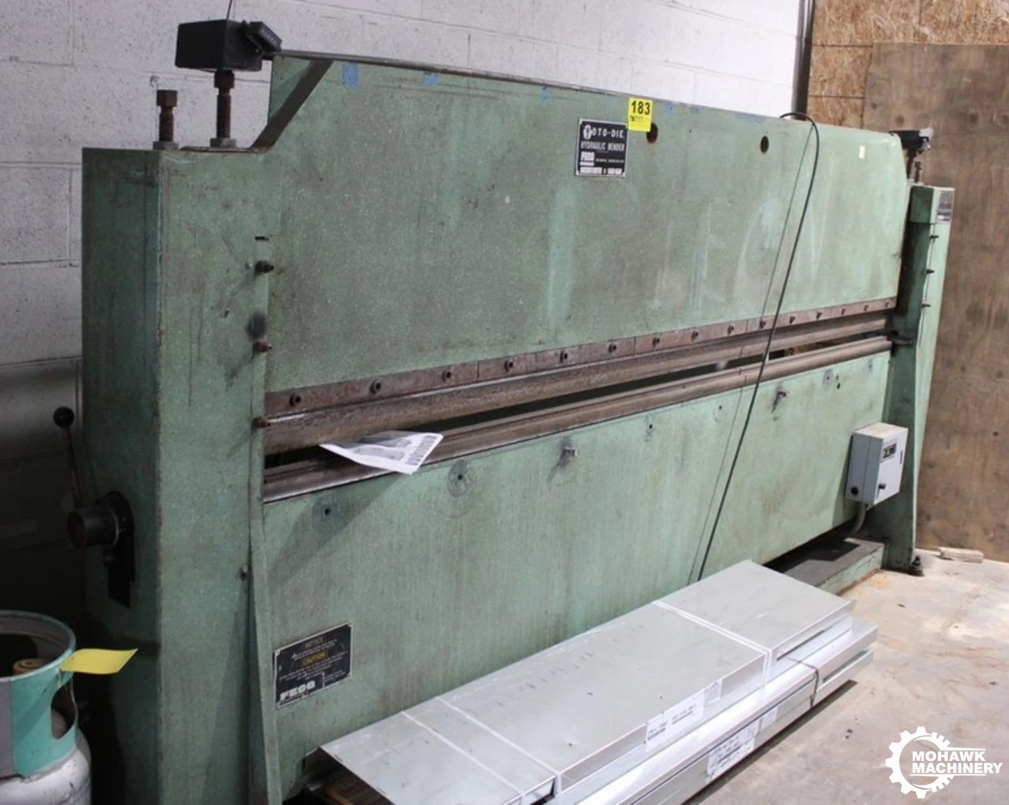 10' x 16 GA ROTO-DIE "10" HYDRAULIC PRESS BRAKE w/FOOT PEDAL CONTROL - 3” STROKE - 7.5 HP MOTOR