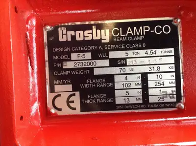 Used CROSBY _UNKNOWN_ Crane Accessories South Carolina US | General Equipment and Supply #1491088