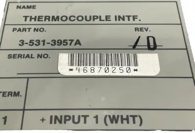 USED CINCINNATI MILACRON 3-531-3957A THERMACOUPLE INTERFACE MODULE 35313957A