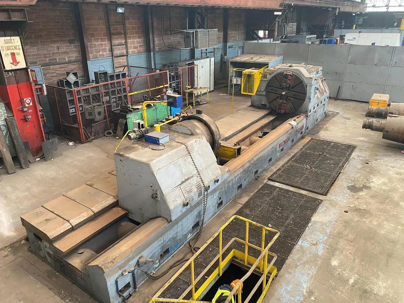 USED WALDRICH SIEGEN WWDK 80 - ROLL LATHE Ø 1900 X 7500 MM