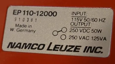 NEW NAMCO LEUZE EP110-12000 PHOTOELECTRIC MODULE 115V, 50/60HZ, EP11012000