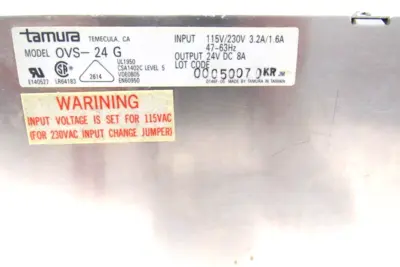USED TAMURA OVS-24G POWER SUPPLY OVS24G
