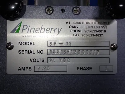 Used PINEBERRY SF12 Miscellaneous Packaging Equipment Ohio US | HGR 24 #756682